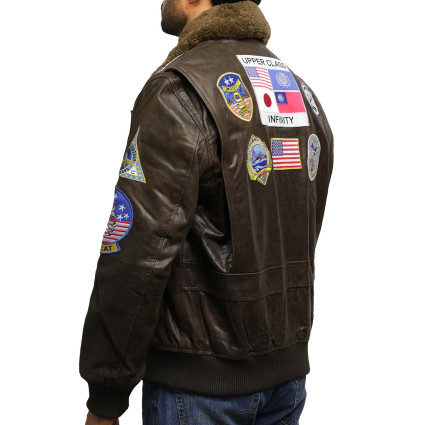 leather-bomber-sheepskin-shearling-jacket Mens-a2-aviator-flying