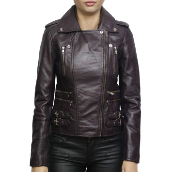 Skinnjakke dame | Ekte Lamme Skinnjakke For Dame