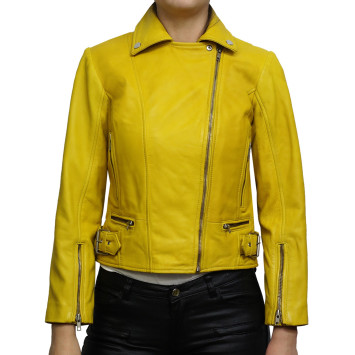 Skinnjakke dame | Ekte Lamme Skinnjakke For Dame