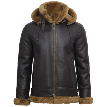 Skinnjakke menn | Ekte saueskinn Skinnjakke For menn