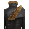 Men's Aviator Real Shearling Sheepskin Leather Bomber Flying Jacket