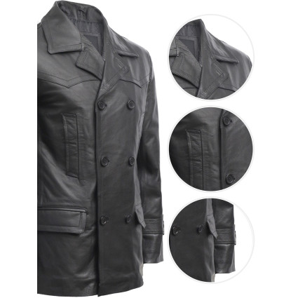 Mens Black  Military Style Real Vintage Jacket BNWT - Adlar 