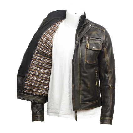 Leather Jacket Mens | Real Soft Nappa Lamb Leather Jacket For Men Vintage