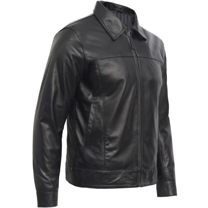Leather Jacket Mens | Real Suede Goatskin Leather Jacket For Men