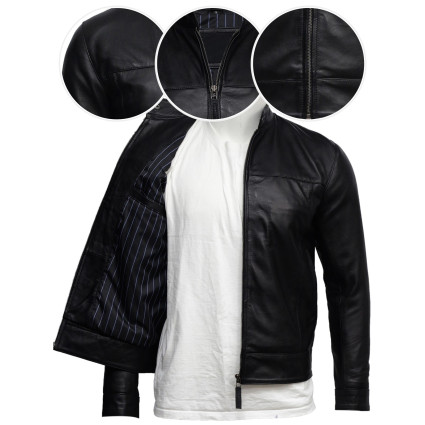 Leather Jacket Mens | Real Soft Nappa Sheep Leather Jacket For Men