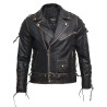 Men's Leather Biker Jacket  - Efron