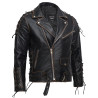 Men's Leather Biker Jacket  - Efron