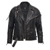 Men's Leather Biker Jacket  - Efron
