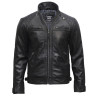 Leather Jacket Mens | Real Soft Nappa Lamb Leather Jacket For Men Distressed