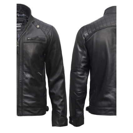 Leather Jacket Mens | Real Soft Nappa Lamb Leather Jacket For Men Distressed