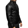 Men’s Black Leather Jacket - Liam