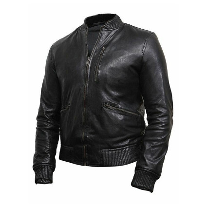 Leather Bomber jacket Mens | Real Soft Nappa Lamb Leather Jacket For Men