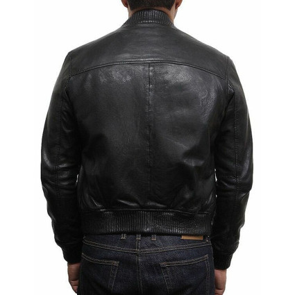Leather Bomber jacket Mens | Real Soft Nappa Lamb Leather Jacket For Men