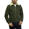 Leather Bomber Jacket Mens | Real Suede Goat Leather Jacket