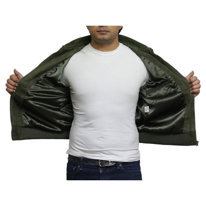 Leather Bomber Jacket Mens | Real Suede Goat Leather Jacket