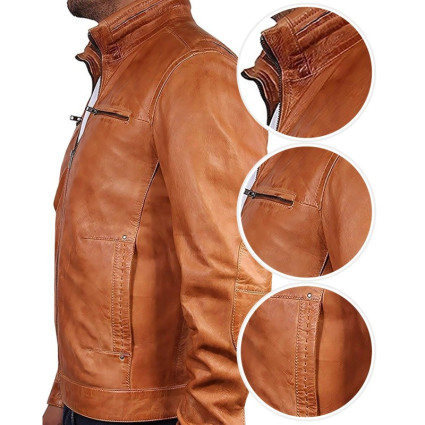 Leather Jacket Mens | Real Soft Nappa Lamb Leather Jacket For Men
