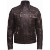 Leather Jacket Mens | Real Soft Nappa Lamb Leather Jacket For Men Vintage