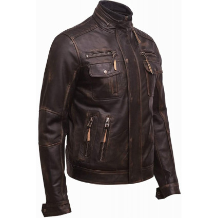 Leather Jacket Mens | Real Soft Nappa Lamb Leather Jacket For Men Vintage