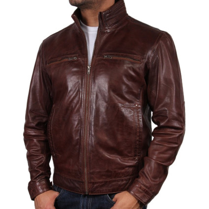 Leather Jacket Mens | Real Soft Nappa Lamb Leather Jacket For Men