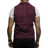 Mens Leather Waistcoat From Smooth Exclusive Goat Suede Classic Smart Black Leather Waistcoat