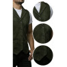 Mens Leather Waistcoat From Smooth Exclusive Goat Suede Classic Smart Black Leather Waistcoat