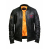 Leather Bomber Jacket Mens | Real Soft Cowhide Leather Jacket