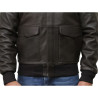 Mens Black Biker Jacket-Albert