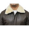 Mens Black Biker Jacket-Albert