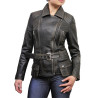 Leather Jacket Womens | Real Lamb Nappa Long Leather Jacket For Women