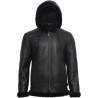 Men's Aviator Real Shearling Sheepskin Leather Bomber Flying Jacket
