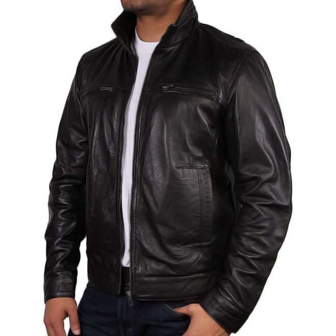 Leather Jacket Mens | Real Soft Nappa Lamb Leather Jacket For Men