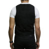 Mens Leather Tan Smart Waistcoat