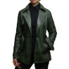 Leather Jacket Womens | Real Classic Trench Leather Coat For Women