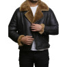 leather-bomber-sheepskin -shearling-jacket Mens-b3-aviator-flying
