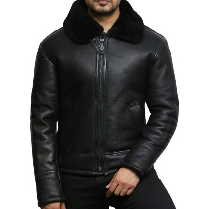Men's shearling sheepskin jacket - Criss
