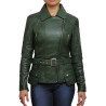 Leather Jacket Womens | Real Lamb Nappa Long Leather Jacket For Women