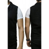 Mens Leather Waistcoat From Smooth Exclusive Goat Suede Classic Smart Green Leather Waistcoat