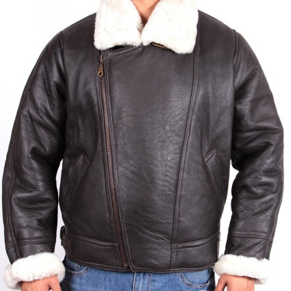 leather-bomber-sheepskin-shearling-jacket Mens-b3-aviator-flying