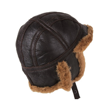 100% Sheepskin Aviator Pilot Hat 