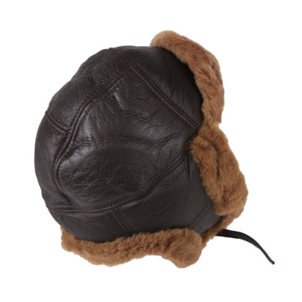 100% Sheepskin Aviator Pilot Hat 