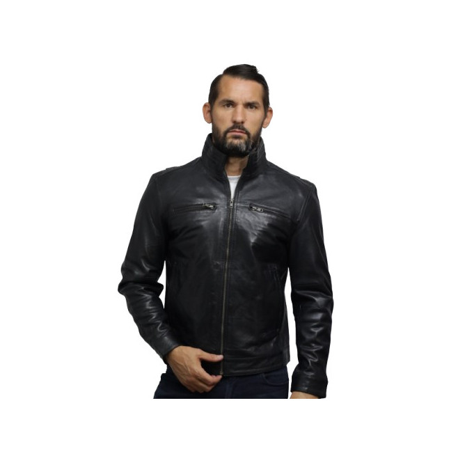 Leather Jacket Mens | Real Soft Nappa Lamb Leather Jacket For Men