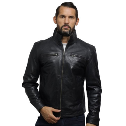Leather Jacket Mens | Real Soft Nappa Lamb Leather Jacket For Men