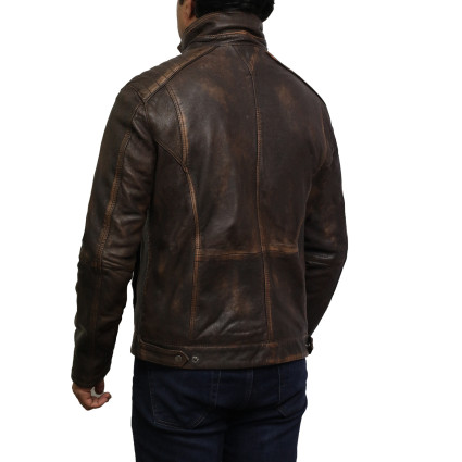 Genuine lambskin leather jacket for male toronto