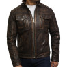 Genuine lambskin leather jacket for male toronto