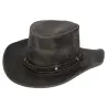 Cowboy Aussie Real Leather Hat Australian Black Western Outback Bush Hat