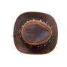Cowboy Aussie Real Leather Hat Australian Tan Brown Western Outback Bush Hat