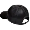 Mens Womens Real Nappa Leather Adjustable Golf Snapback Plain Baseball Cap Hat