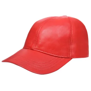 Mens Womens Real Nappa Leather Adjustable Golf Snapback Plain Baseball Cap Hat