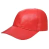 Mens Womens Real Nappa Leather Adjustable Golf Snapback Plain Baseball Cap Hat