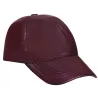 Mens Womens Real Nappa Leather Adjustable Golf Snapback Plain Baseball Cap Hat